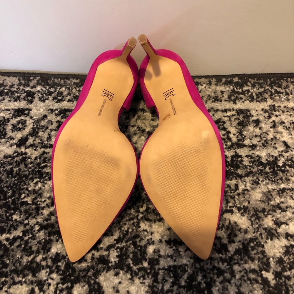 INC Hot Pink Pointed Heels - Picture 4 of 6